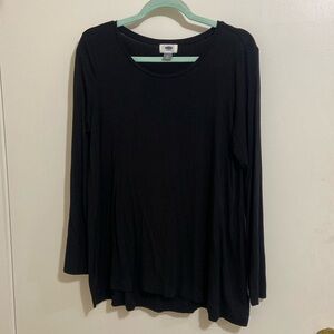 Old Navy long sleeve black tee size medium